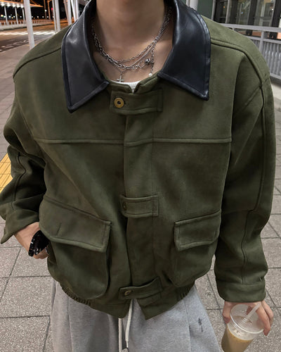 ヴィンテージフェイクスウェードジャケット WG0711