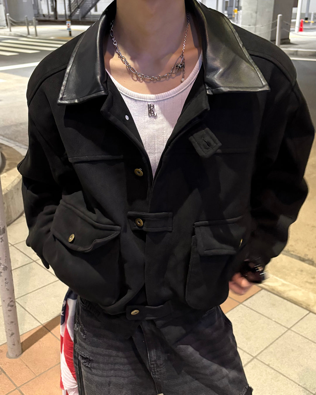 ヴィンテージフェイクスウェードジャケット WG0711