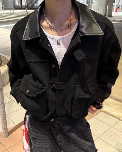 ヴィンテージフェイクスウェードジャケット WG0711