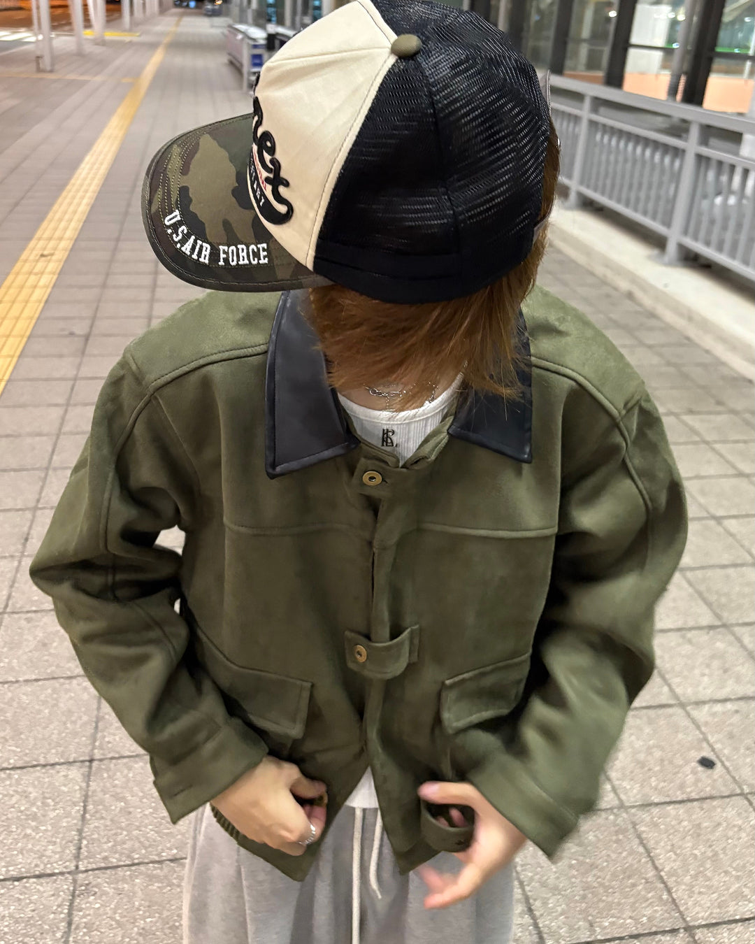 ヴィンテージフェイクスウェードジャケット WG0711