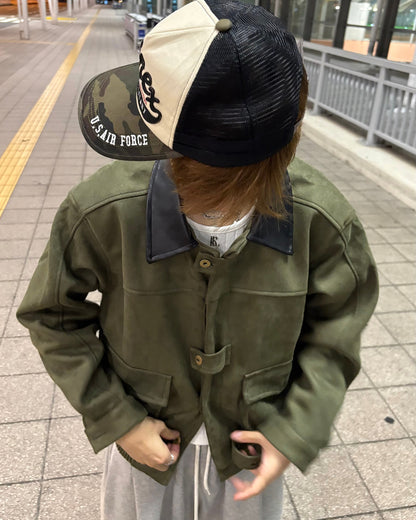 ヴィンテージフェイクスウェードジャケット WG0711