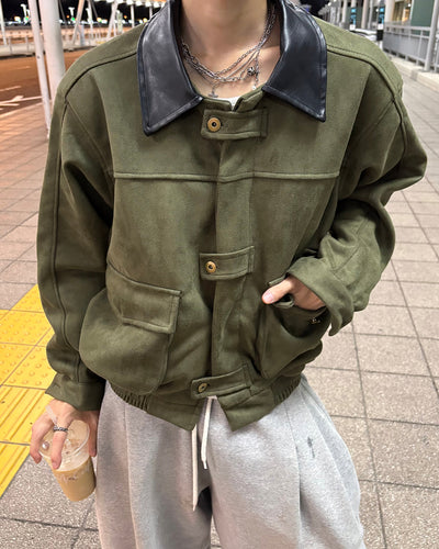 ヴィンテージフェイクスウェードジャケット WG0711