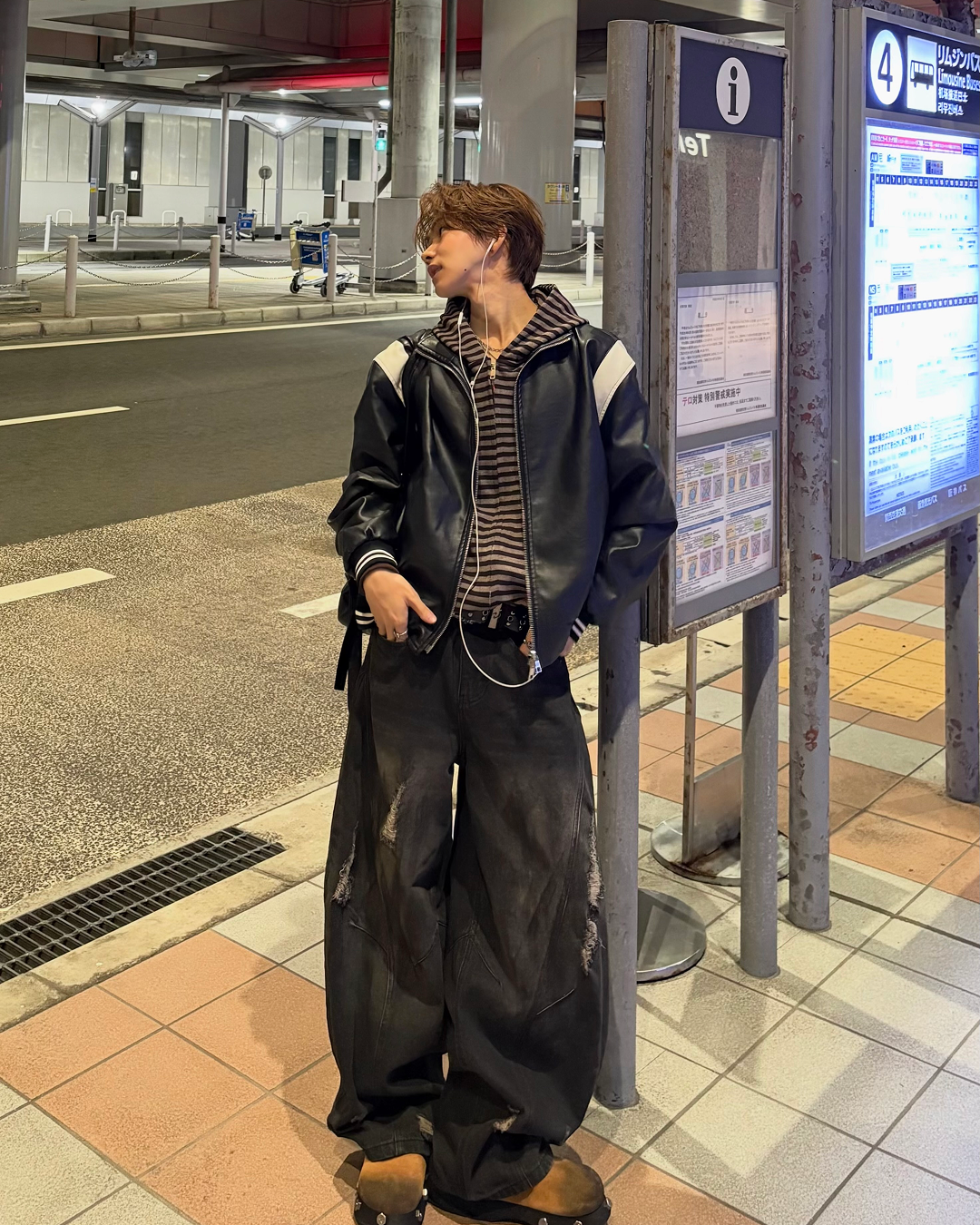 【即納】ダメージカーブデニムパンツ WG5000