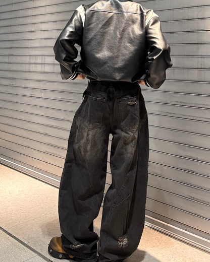 【即納】ダメージカーブデニムパンツ WG5000