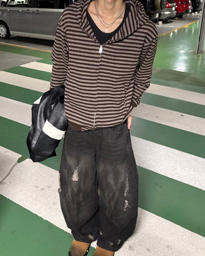 【即納】ダメージカーブデニムパンツ WG5000