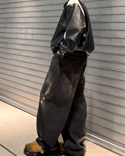 【即納】ダメージカーブデニムパンツ WG5000