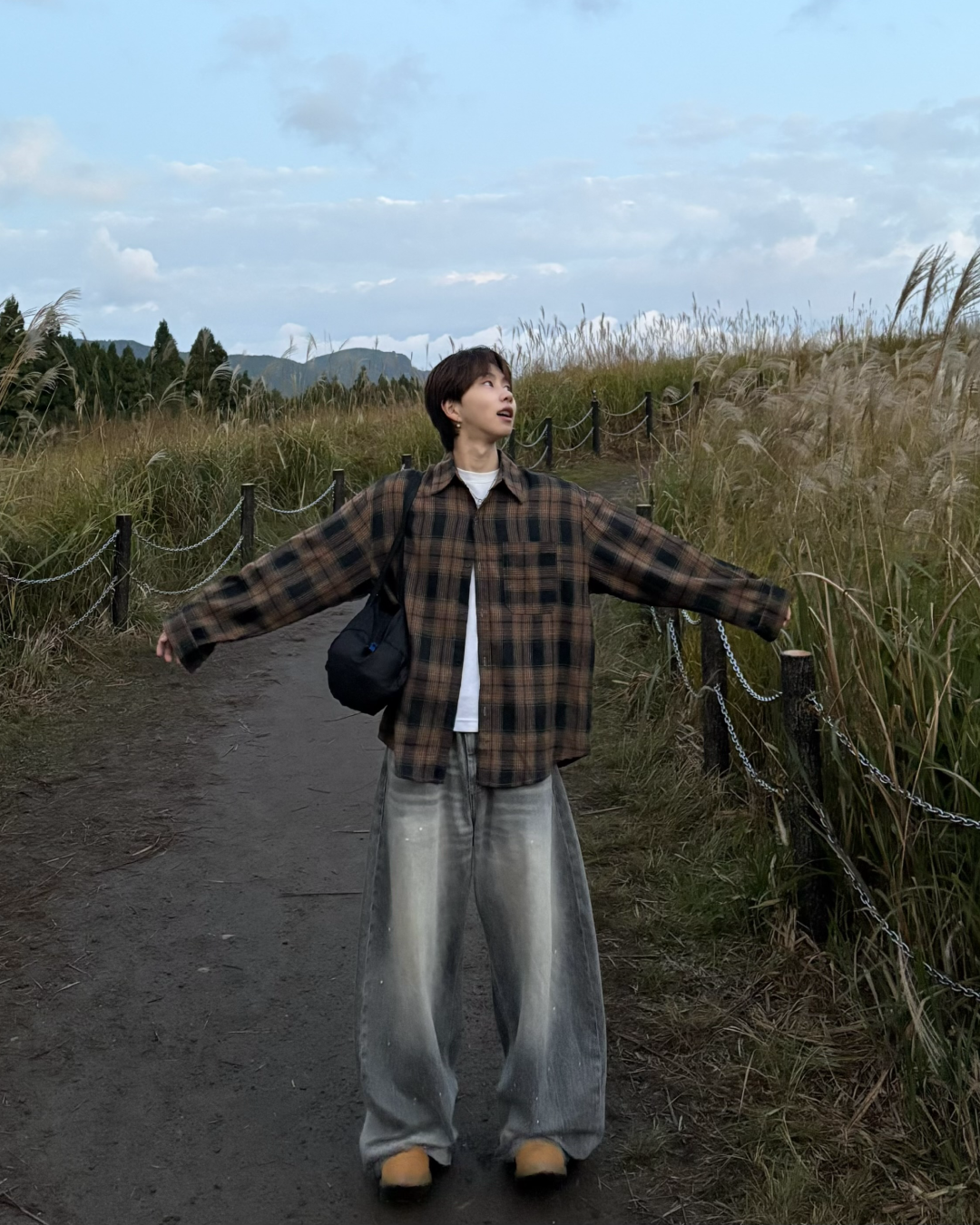 【即納】レトロチェックシャツ WG5007