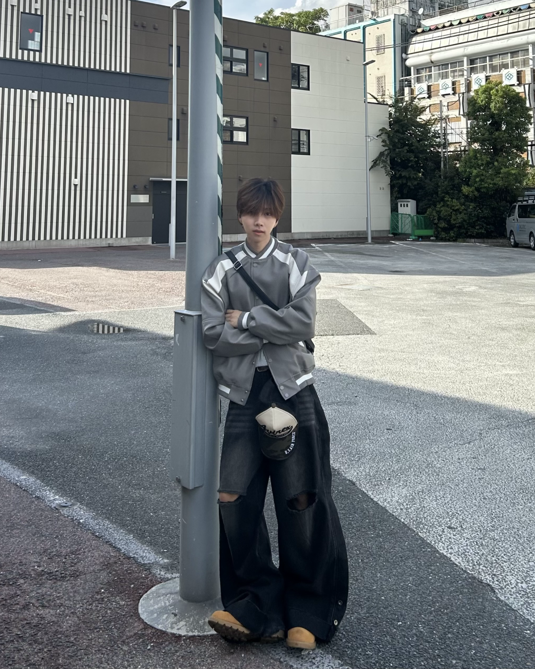 即納】グレーバイカラースタジャン WG5010 – YOLO（ヨロ