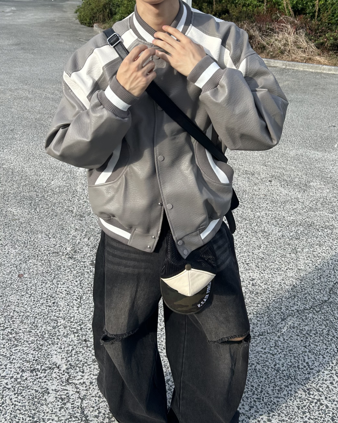 即納】グレーバイカラースタジャン WG5010 – YOLO（ヨロ