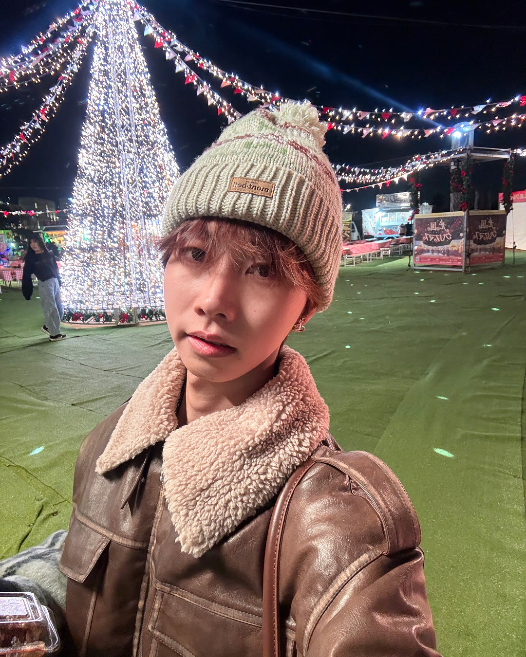 【即納】ボア襟PUレザーブルゾンジャケットWG5017