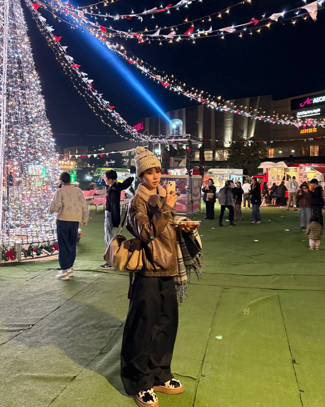 【即納】ボア襟PUレザーブルゾンジャケットWG5017