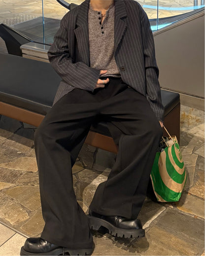 【即納】ピンストライプテーラードジャケット WG5018