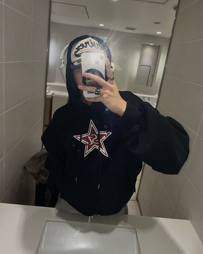 【11/25 19:00販売開始 オリジナル 即納】スタッズグラフィックデザインパーカー WG6000