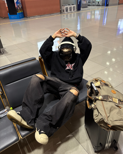 【11/25 19:00販売開始 オリジナル 即納】スタッズグラフィックデザインパーカー WG6000