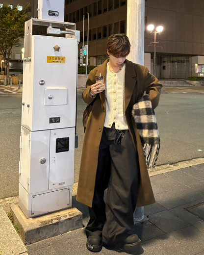 【11/25 19:00販売開始 オリジナル 即納】カラーレスアランニットカーディガン WG6001