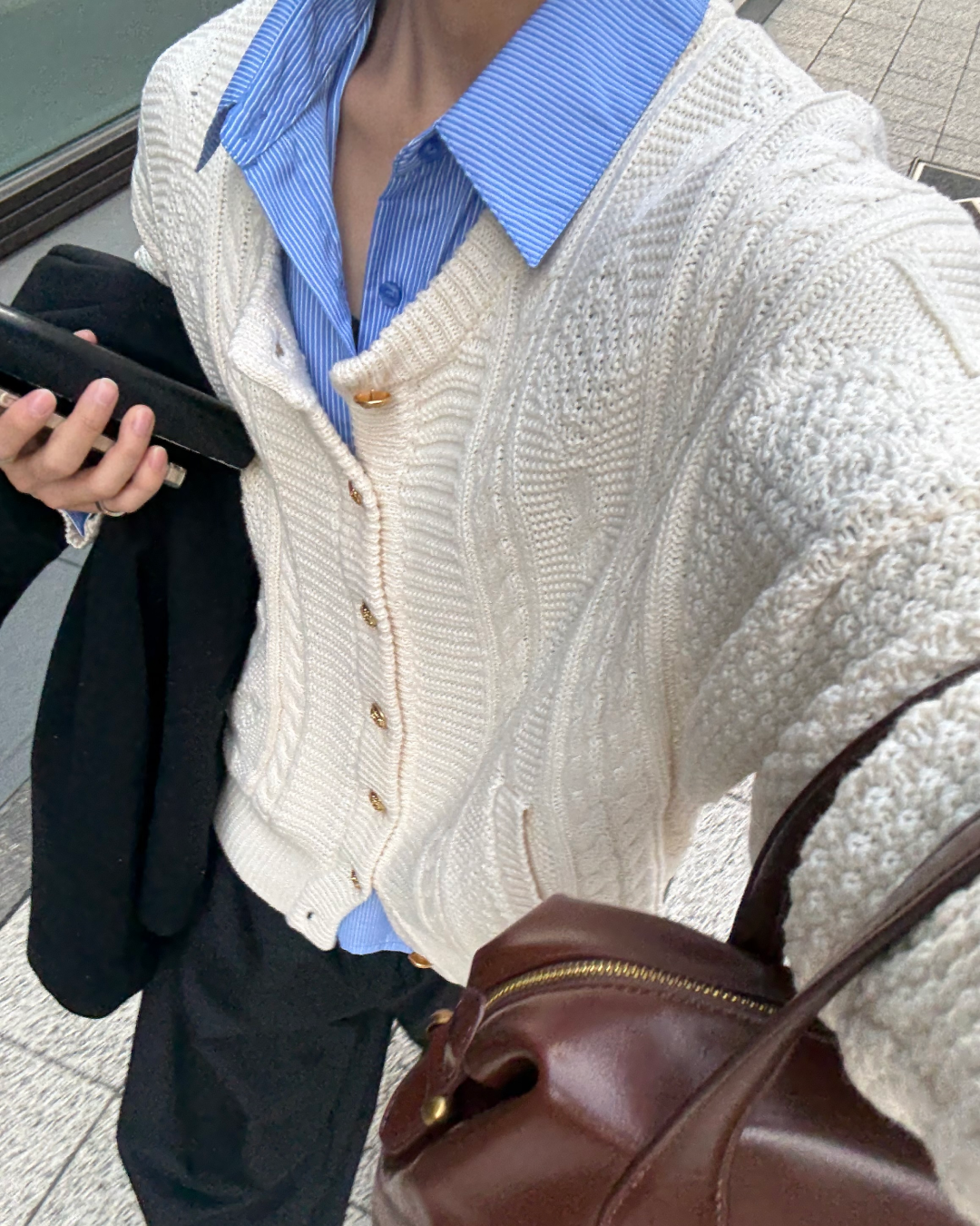 【11/25 19:00販売開始 オリジナル 即納】カラーレスアランニットカーディガン WG6001