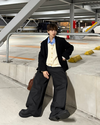 【11/25 19:00販売開始 オリジナル 即納】ウールテーラードジャケット WG6002