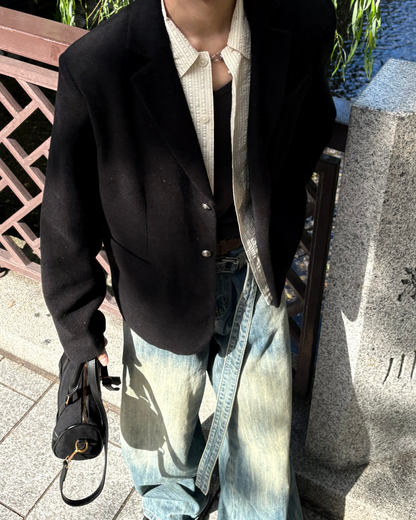 【11/25 19:00販売開始 オリジナル 即納】ウールテーラードジャケット WG6002