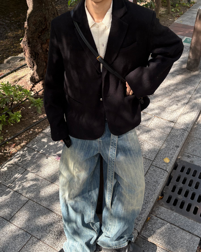 【11/25 19:00販売開始 オリジナル 即納】ウールテーラードジャケット WG6002