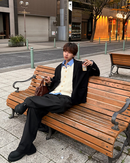 【11/25 19:00販売開始 オリジナル 即納】ウールテーラードジャケット WG6002