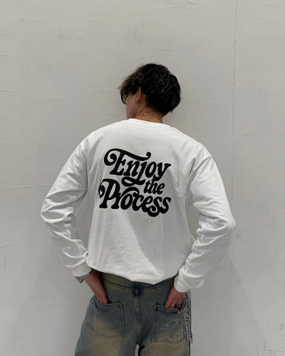 レトログラフィックプリントロングTシャツ WK0024