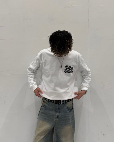 レトログラフィックプリントロングTシャツ WK0024