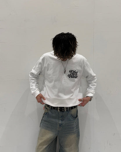 レトログラフィックプリントロングTシャツ WK0024