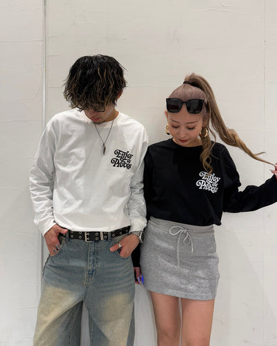 レトログラフィックプリントロングTシャツ WK0024