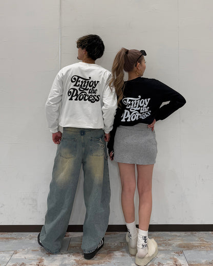 レトログラフィックプリントロングTシャツ WK0024