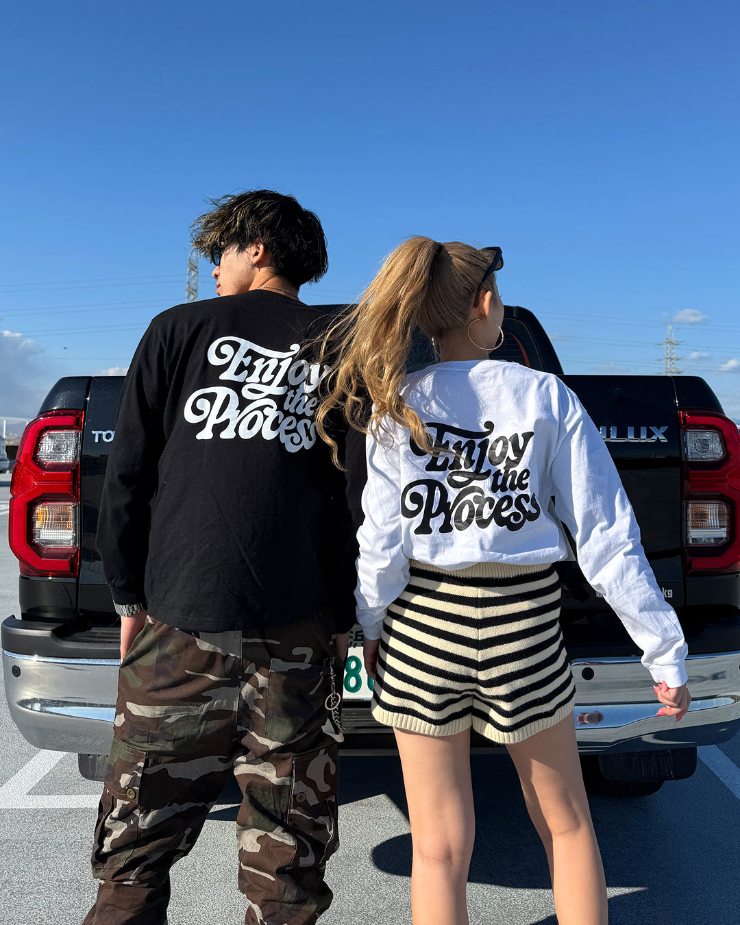 レトログラフィックプリントロングTシャツ WK0024