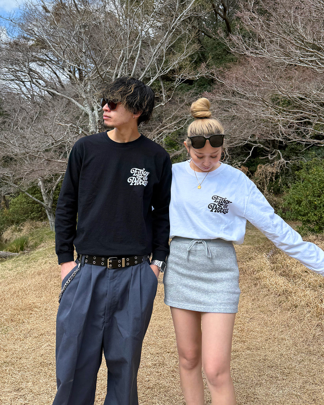 レトログラフィックプリントロングTシャツ WK0024