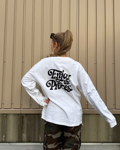 レトログラフィックプリントロングTシャツ WK0024