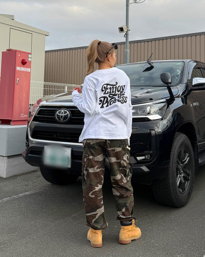 レトログラフィックプリントロングTシャツ WK0024