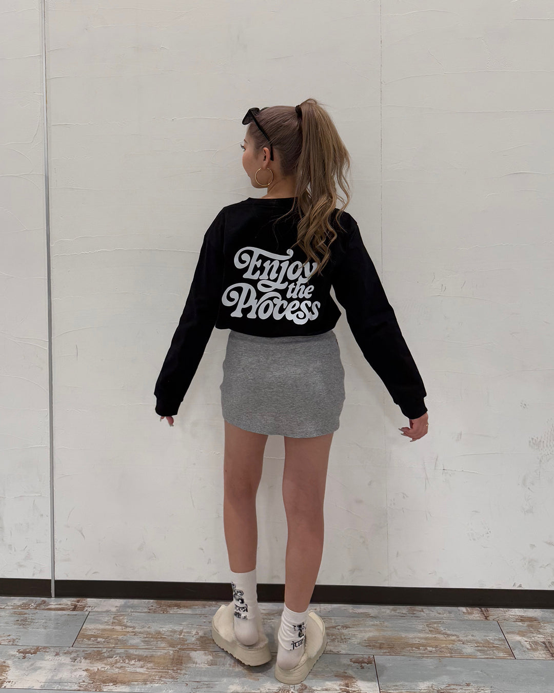 レトログラフィックプリントロングTシャツ WK0024