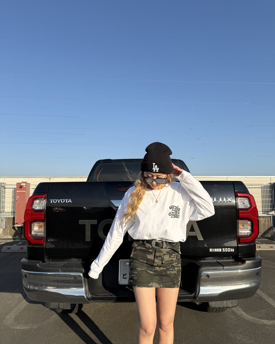 レトログラフィックプリントロングTシャツ WK0024