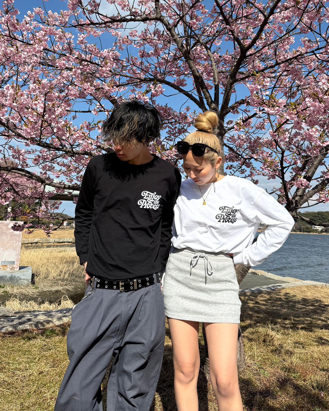 レトログラフィックプリントロングTシャツ WK0024