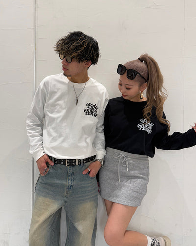 レトログラフィックプリントロングTシャツ WK0024