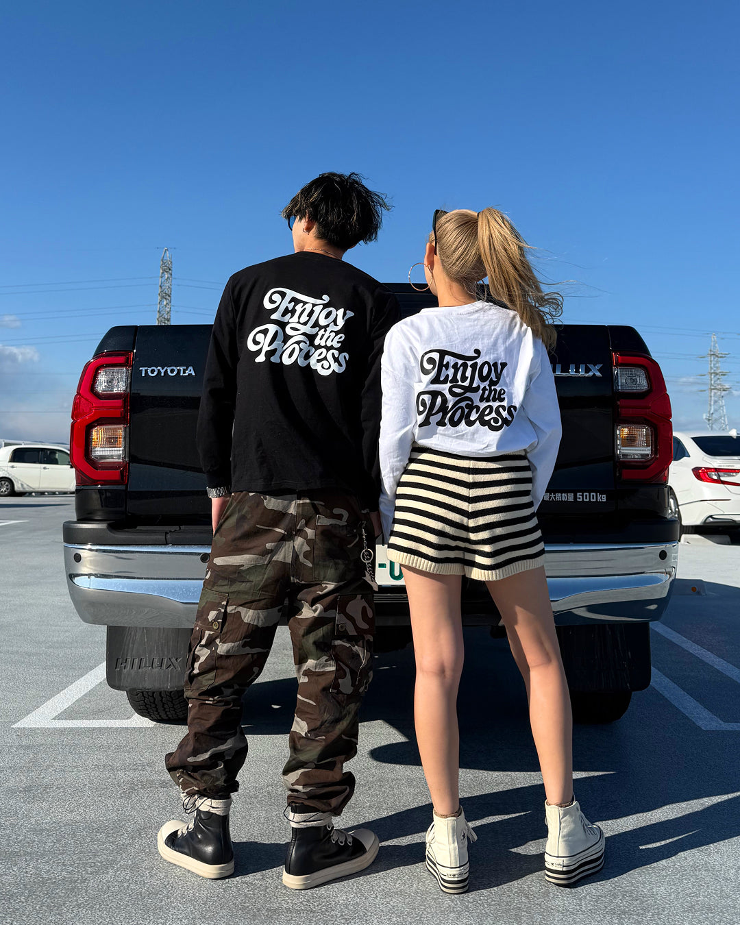 レトログラフィックプリントロングTシャツ WK0024