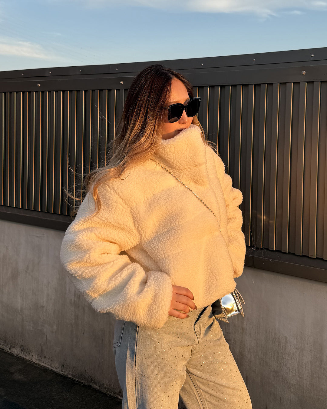 クロップドボアパファージャケット WK0028