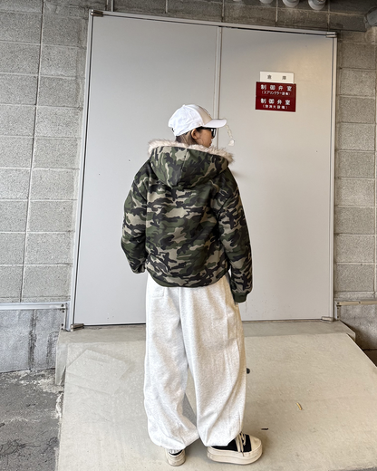 フェイクファーフードジャケット WK0081