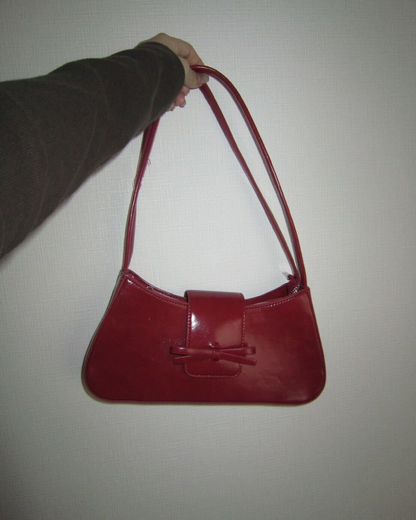 Ribbon enamel handbag WL0010