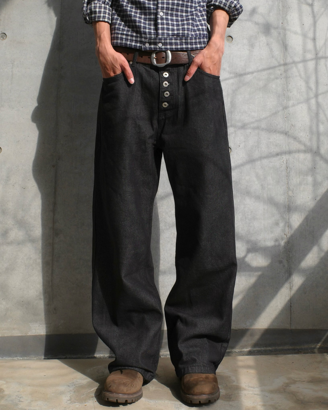 RRL ブラックデニム ボタンフライ　コーデュロイ M~Lサイズ 32 新品 RRL ダブルアールエル LIMITED PRODUCTION RUN 1936 BUCKLEBACK