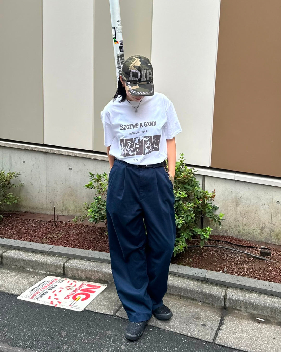 アメリカンストリートプリントTシャツ
Y1604