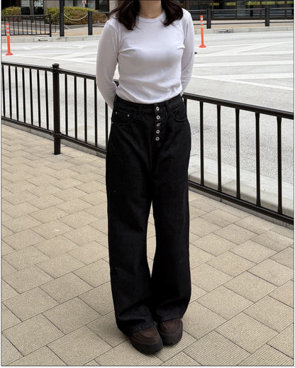 ボタンフライバルーンシルエットデニムパンツ
Y1732