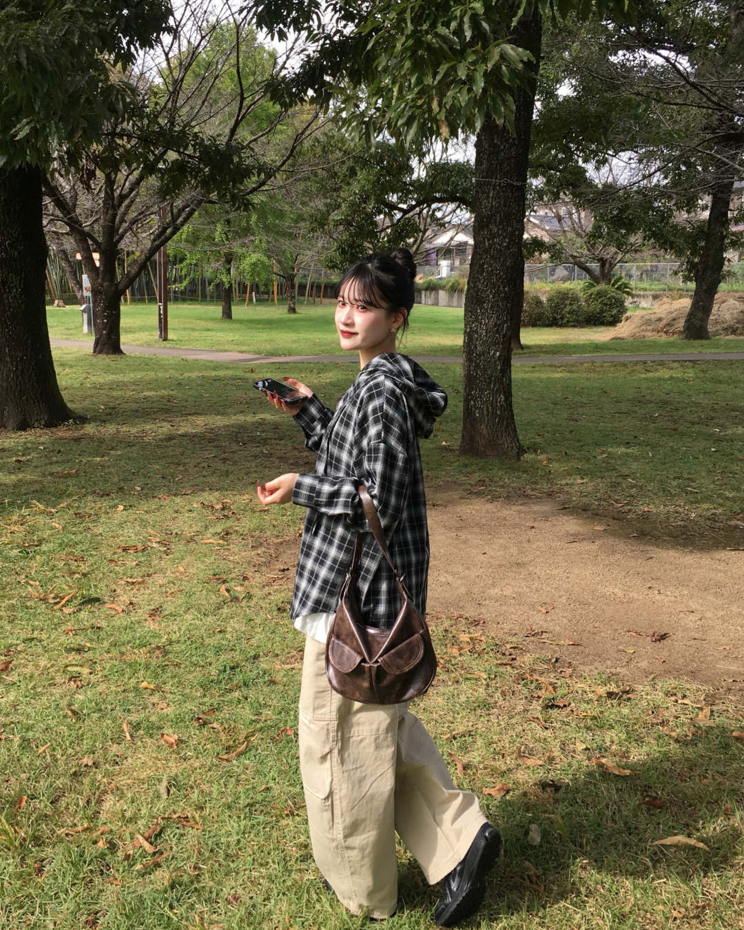 サイドポケットカジュアルワイドレッグパンツ YN0011