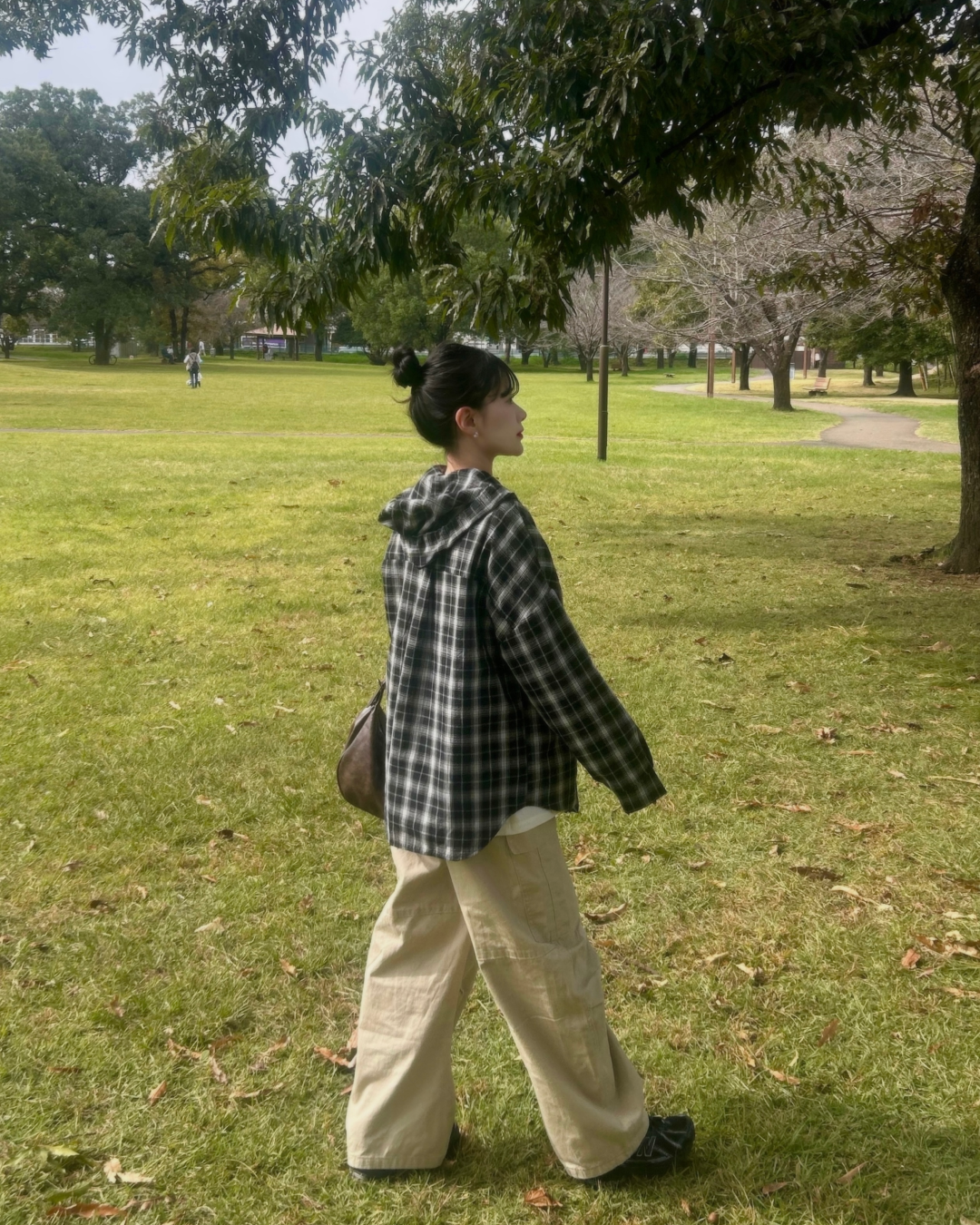 フードチェックシャツ YN0019