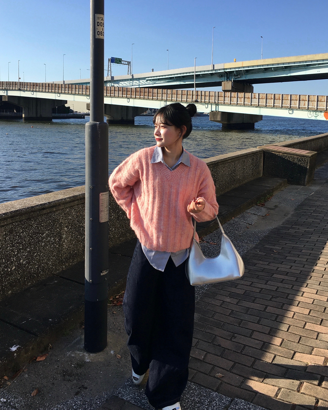 ブルーストライプシャツ YN0026