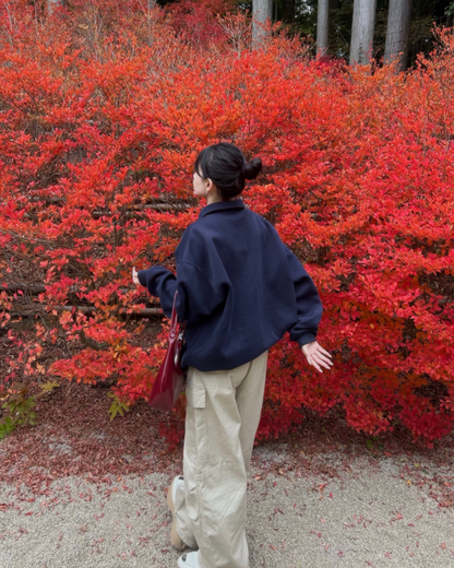 オーバーサイズポロスウェット YN0040