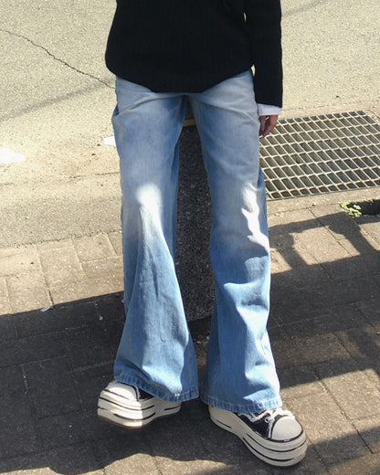 グランジウォッシュバギージーンズ YN0056
