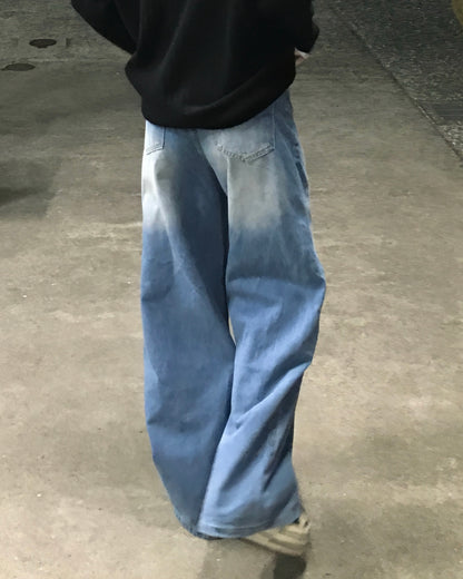 グランジウォッシュバギージーンズ YN0056